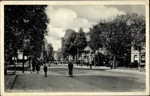 Ak Groningen Niederlande, Heereplein