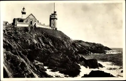 Ak Plougonvelin Finistère, Pointe de Saint Mathieu, Semaphore, Leuchtturm