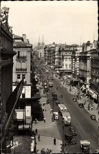 Ak Marseille Bouches du Rhône, La Canebiere