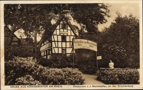 Ak Königswinter am Rhein, Restaurant zum Winzerhäuschen, an der Drachenburg