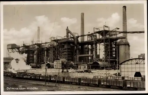 Ak Gelsenkirchen im Ruhrgebiet, Hochöfen