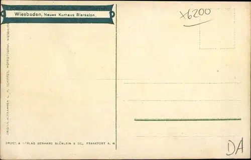 Ak Wiesbaden in Hessen, Neues Kurhaus Biersalon