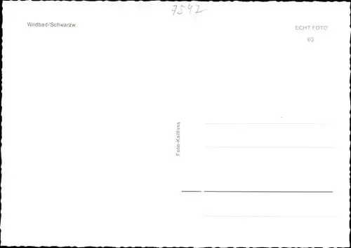Ak Bad Wildbad im Schwarzwald, Blick auf den Ort, Wohnhäuser