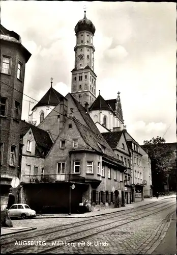 Ak Augsburg in Schwaben, Milchberg mit St. Ulrich