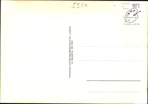 Ak Bitburg in der Eifel, Totale, Kirche, Flachbau, Wappen, Brunnen