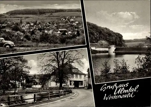 Ak Holzhausen Ulmtal Greifenstein im Westerwald Hessen, Gasthaus Zur Linde, Teilansicht