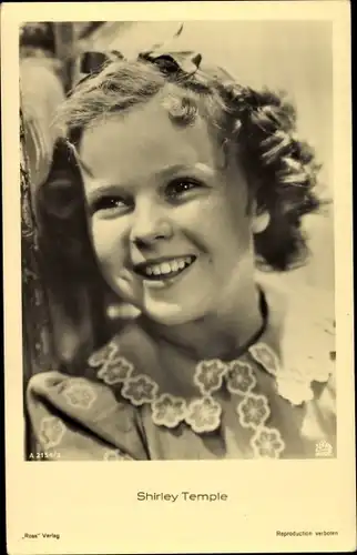 Ak Schauspielerin Shirley Temple, Portrait, Ross A 2154/3