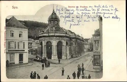 Ak Spa Wallonien Lüttich, Source du Pouhou