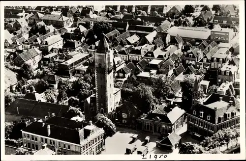 Ak Vlissingen Zeeland Niederlande, Panorama met watertoren