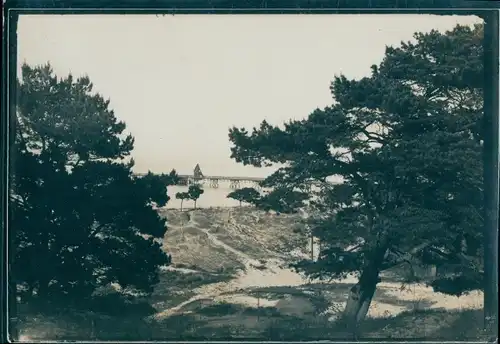 Foto Ostseebad Göhren auf Rügen, Dünen, Durchblick zur Seebrücke