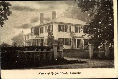 Ak Concord Massachusetts USA, Home of Ralph Waldo Emerson