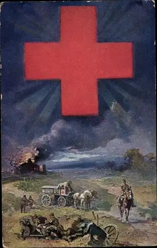 Ak Deutsches Rotes Kreuz, Bayer. Landeskomitee f. freiwillige Krankenpflege im Kriege, Sanitäter