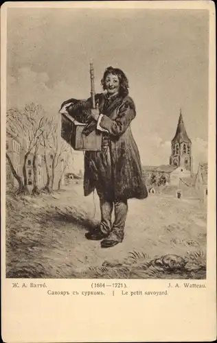 Künstler Ak Watteau, J. A., Le petit savoyard