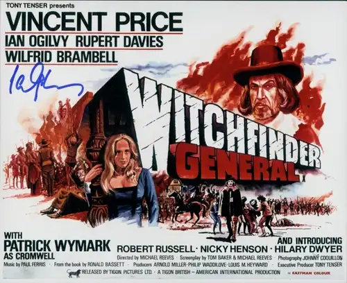 Ian Ogilvy, Witchfinder General, Original Autogramm