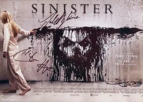 Ethan Hawke als Ellison, Juliet Rylance als Tracy, Sinister, COA, Original Autogramme