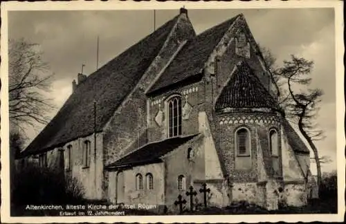 Ak Altenkirchen auf Rügen, Älteste Kirche der Insel Rügen