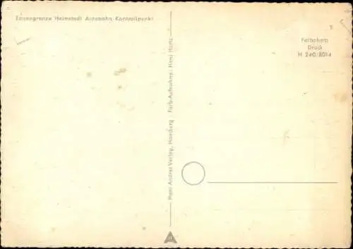 Ak Helmstedt in Niedersachsen, Zonengrenze, Autobahn-Kontrollpunkt, Allied Check Point