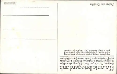 Ak Araber aus Ostafrika, Kolonialkriegerdank