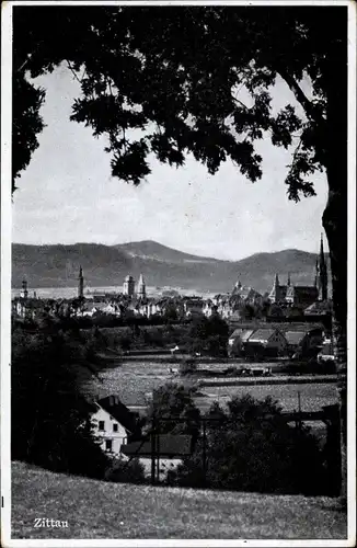 Ak Zittau in Sachsen, Blick nach dem Gebirge