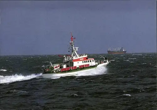 Ak Seenotkreuzer mit Tochterboot der 27m Klasse, Berlin, Hermann Helms, Alfried Krupp, DGzRS