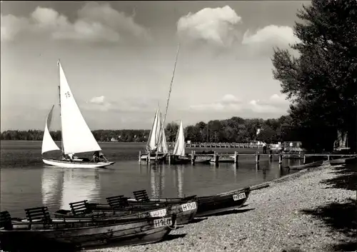 Ak Herrsching am Ammersee, Blick von der Seepromenade