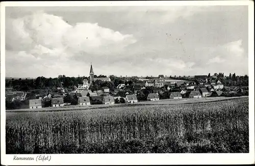 Ak Kommern Mechernich in der Eifel, Blick auf den Ort