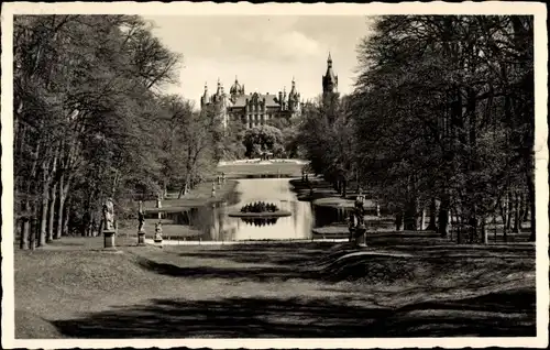 Ak Schwerin in Mecklenburg, Schlossgarten