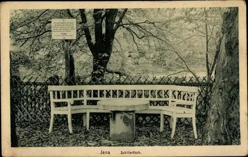 Ak Jena in Thüringen, Schillertisch