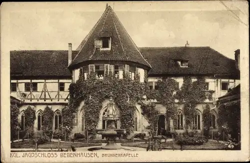Ak Bebenhausen Tübingen am Neckar, Königliches Jagdschloss, Brunnenkapelle