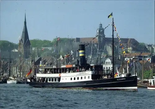 Ak Flensburg in Schleswig Holstein, Salondampfer Alexandra