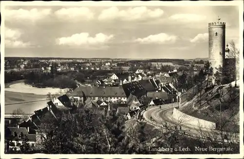 Ak Landsberg am Lech in Oberbayern, Neue Bergstraße