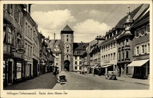 Ak Villingen im Schwarzwald, Partie beim Oberen Tor