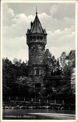 Ak Landsberg am Lech in Oberbayern, Mutterturm