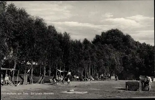 Ak Haltern am See Westfalen, Zeltplatz Niemen