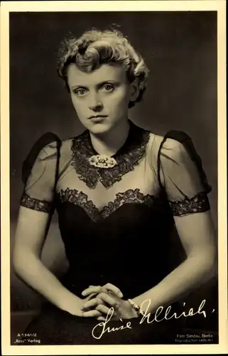 Ak Schauspielerin Luise Ullrich, Portrait