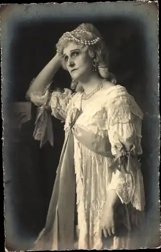 Foto Ak Opernsängerin ? Mary Zell, Portrait