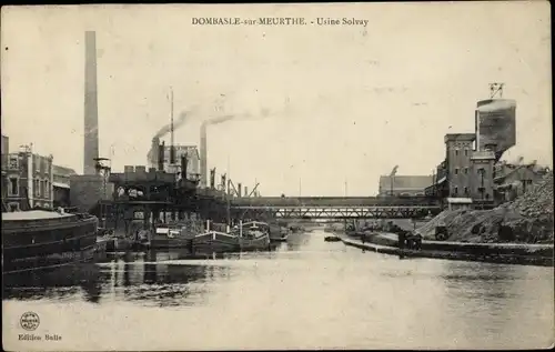 Ak Dombasle Meurthe et Moselle, Usine Solvay