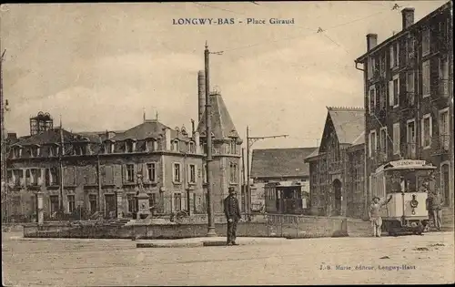 Ak Longwy Bas Meurthe et Moselle, Place Giraud