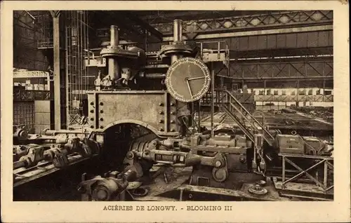 Ak Longwy Meurthe et Moselle, Acieries de Longwy, Blooming III