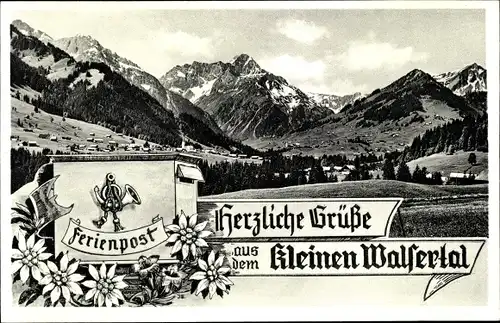 Ak Walsertal Vorarlberg, Blick auf das Sporthotel, Edelweiß, Zwölferkopf, Widderstein, Heuberg