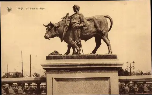 Ak Liège Lüttich Wallonien, Le Boeuf au Repos