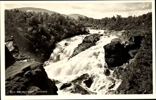 Ak Jämtland Schweden, Övre Handölsforsen