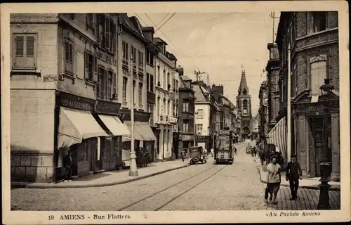 Ak Amiens Somme, Rue Flatters