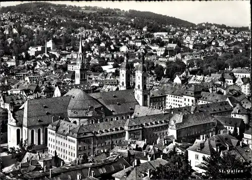 Ak Sankt Gallen Stadt Schweiz, Stadtansicht, Kirche