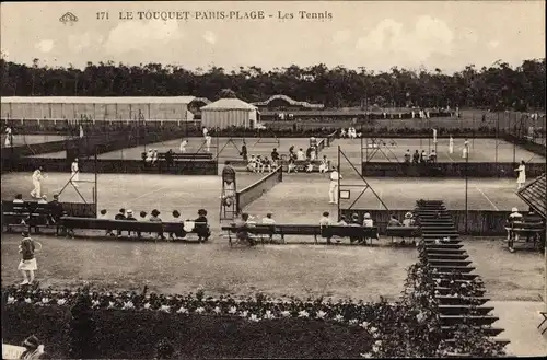 Ak Le Touquet Paris Plage Pas de Calais, Les Tennis
