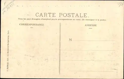 Ak Paris, Journee du 1 Mai 1906, Le Camp de la Galerie des Machines