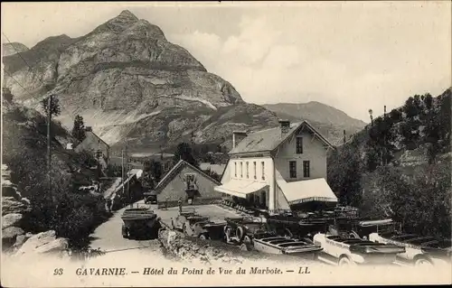 Ak Gavarnie Hautes Pyrénées, Hotel du Point de Vue du Marboie