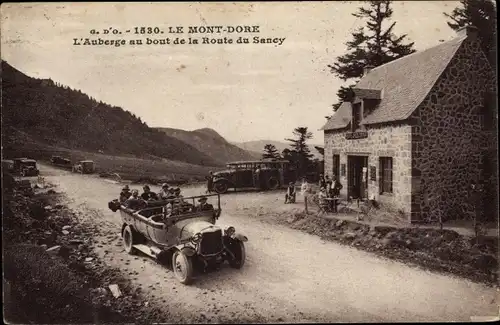 Ak Le Mont Dore Puy de Dôme, L'Auberge au bout de la Route du Sancy