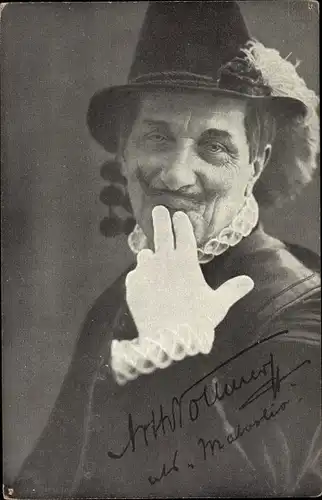 Ak Schauspieler Arthur Vollmer (1849 - 1927), im Kostüm
