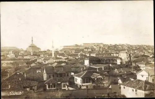 Foto Ak Skopje Üsküb Mazedonien, Gesamtansicht